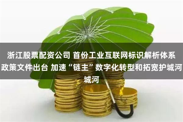 浙江股票配资公司 首份工业互联网标识解析体系政策文件出台 加速“链主”数字化转型和拓宽护城河