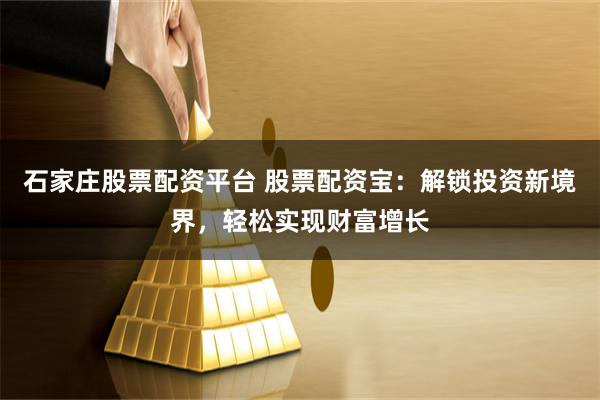 石家庄股票配资平台 股票配资宝：解锁投资新境界，轻松实现财富增长